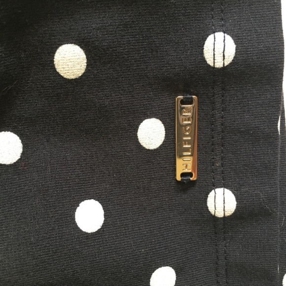 Tommy Hilfiger black and white polka dot cotton dress. Size L. - Picture 7 of 8